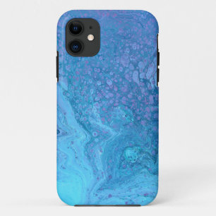 Ocean Breeze 1  Cool Blue Abstract Phone Case