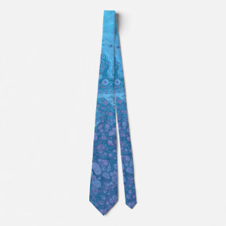 Ocean Breeze 3 Soft Blue Purple Abstract Tie