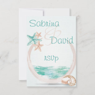 Ocean Breeze Beach Wedding  RSVP