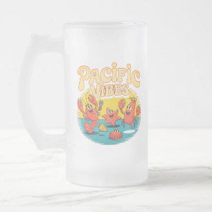 Ocean Breeze Frosted Glass Mug