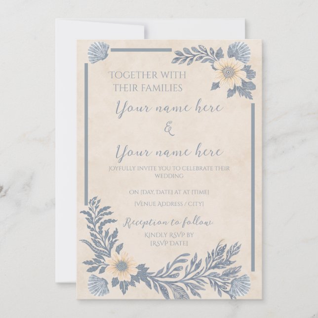 Ocean Breeze Invitation (Front)