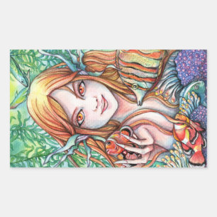 Ocean Breeze Rectangular Sticker