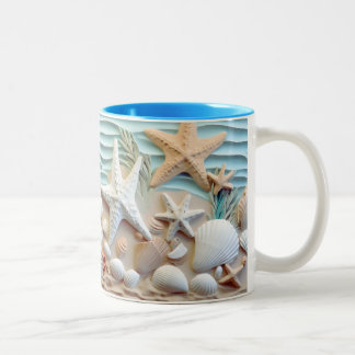 Ocean Breeze Seashell Mug