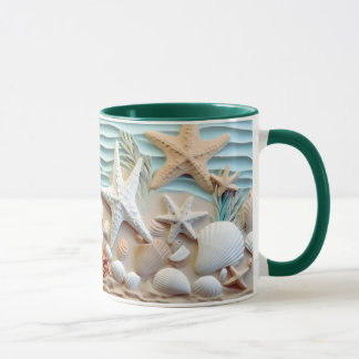 Ocean Breeze Seashell Mug