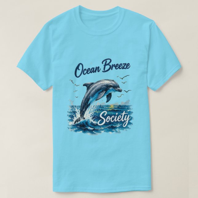 	Ocean Breeze Society Dolphin Tee (Design Front)