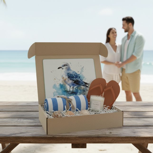 Ocean Breeze: Watercolor Seagull Cutting Board (Creator Uploaded)