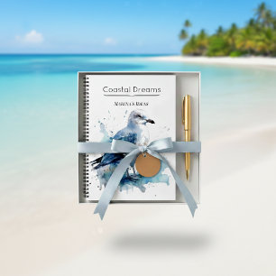 Ocean Breeze: Watercolor Seagull Notebook