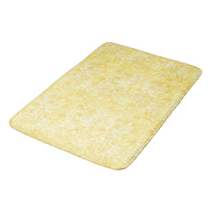 Ocean Bubbles & Currents Yellow Bath Mat