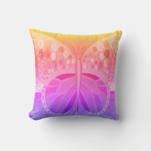 Ocean Butterfly Throw Pillow