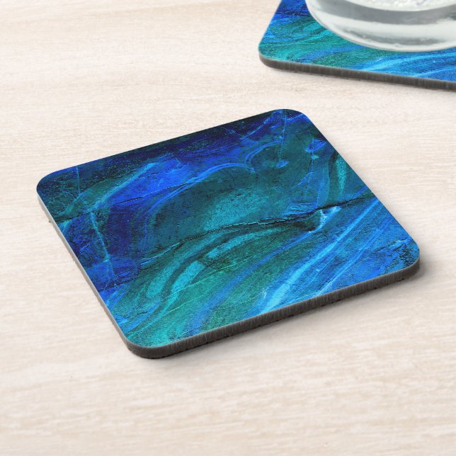 Ocean Carved Stone  Coaster (Left Side)