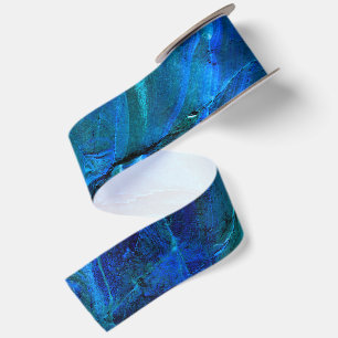 Ocean Carved Stone Satin Ribbon