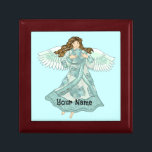 Ocean Christian angel  Gift Box<br><div class="desc">Ocean Angel Gift Box, Angel t-shirts and Angel gifts by ArtMuvz Illustration. Misty Ocean Angel t-shirt for Mum, Dad, kids, baby. Christian Angel birthday and christmas gifts, tote bag, mug, hat. Angel gifts are a thoughtful and meaningful way to show someone you care. Whether you're looking for a gift for...</div>