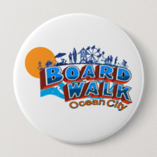Ocean City. 10 Cm Round Badge