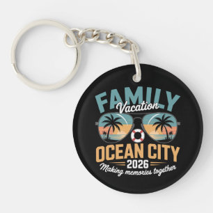 Ocean City Beach Key Ring
