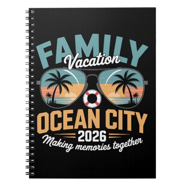 Ocean City Beach Notebook (Front)