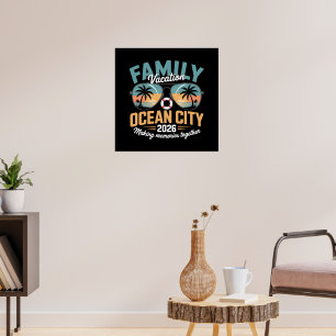 Ocean City Beach Poster