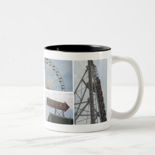 Ocean City Boardwalk Rides Two-Tone Coffee Mug
