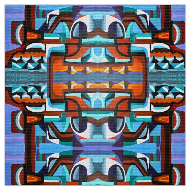 Ocean city fabric (Swatch)