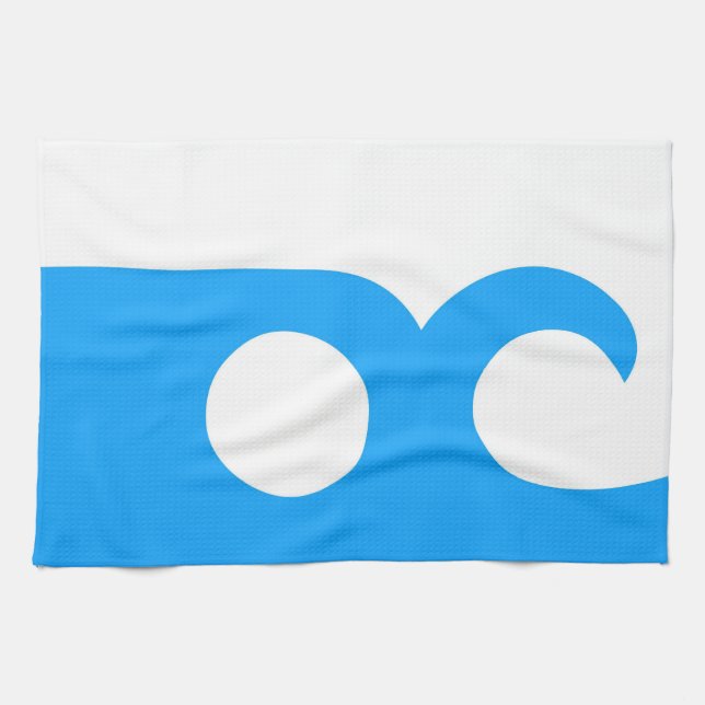 ocean city flag united state america Maryland Tea Towel (Horizontal)