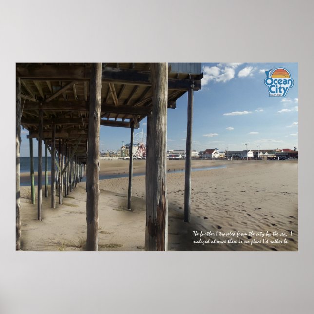 Ocean City Inlet Poster (Front)