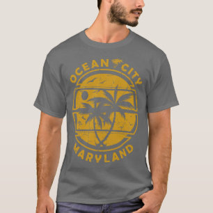 Ocean City Maryland Beach Summer Palm Trees TShirt