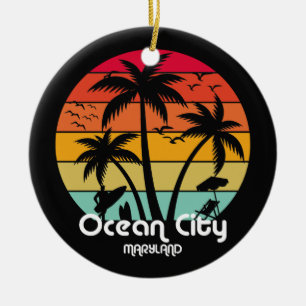 Ocean City,Maryland Ceramic Tree Decoration
