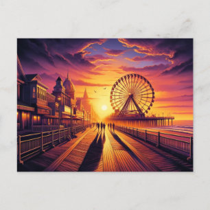 Ocean City, Maryland Golden Hour Postcard