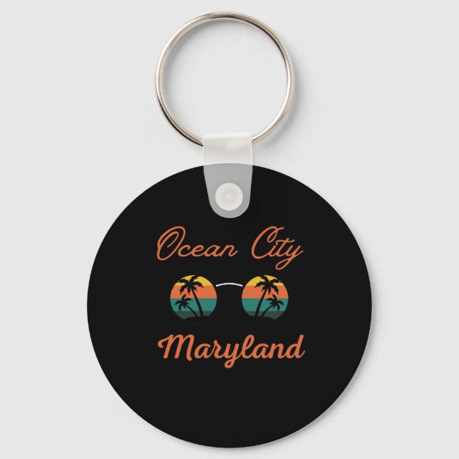 Ocean City Maryland  Key Ring (Front)