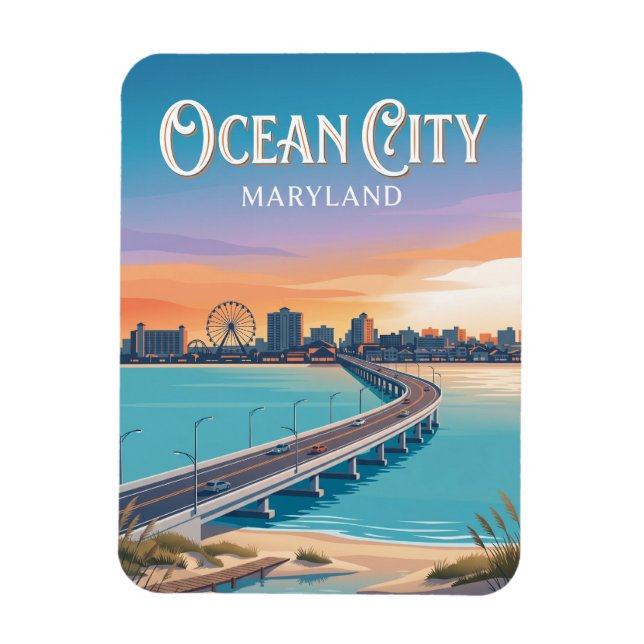 Ocean City Maryland Magnet (Vertical)