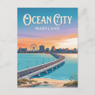 Ocean City Maryland Postcard