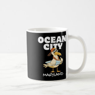 Ocean City Maryland Surf Vacation Sunset Surfing T Coffee Mug