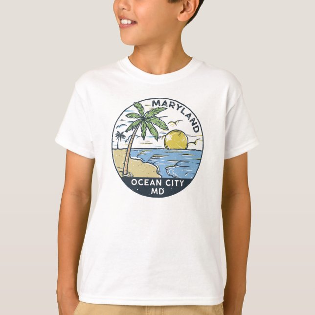 Ocean City Maryland Vintage T-Shirt (Front)