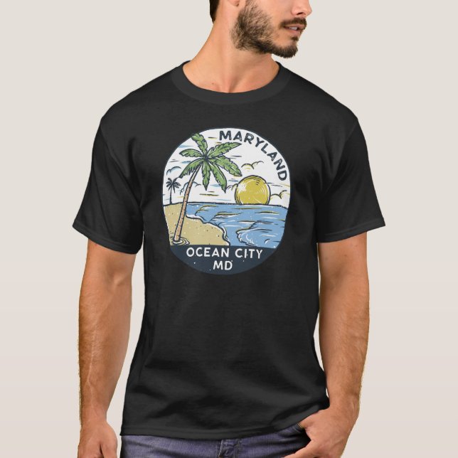 Ocean City Maryland Vintage T-Shirt (Front)