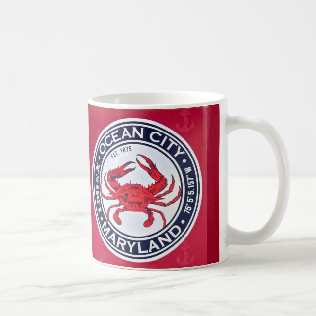 Ocean City MD Crab Mug (Right)