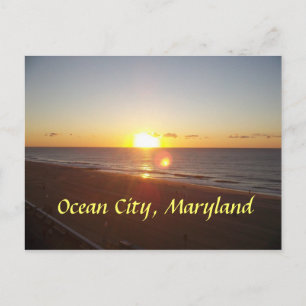 Ocean City, MD Sunrise Postcard