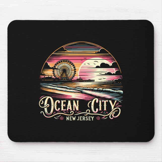 Ocean City New Jersey Travel Summer Family Vacatio Mouse Mat (Front)