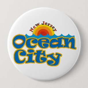 Ocean City NJ 10 Cm Round Badge