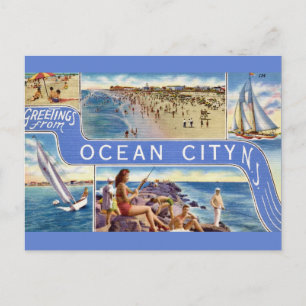 Ocean City NJ Postcard