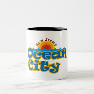 Ocean City NJ Two-Tone Coffee Mug