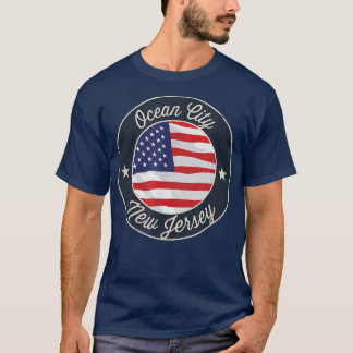 Ocean City - Patriotic New Jersey Souvenir T-Shirt