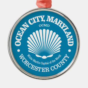 Ocean City (seashell) Metal Tree Decoration