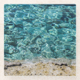 Ocean Clear Turquoise Water Sandy Beach Coaster