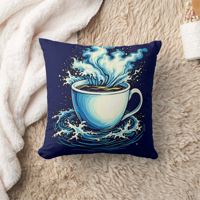 Ocean Coffee Dream Cushion (Blanket)