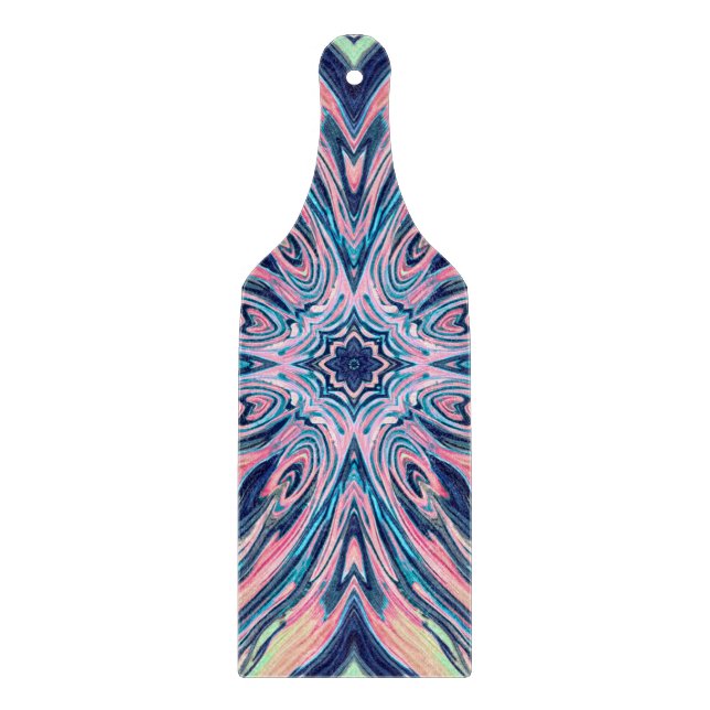 ocean coral agate pattern cutting board (Front)