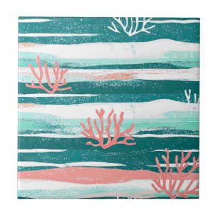 Ocean Coral Reef Pattern Tile