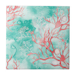 Ocean Coral Reef Pattern Tile