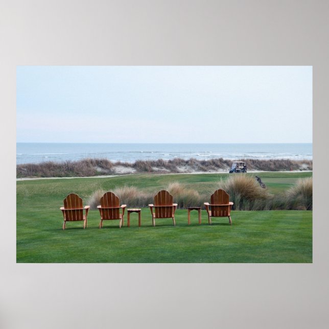 Ocean Course Chairs, Kiawah Island, South Carolina Poster (Front)