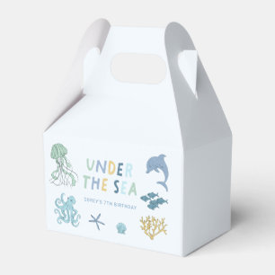 Ocean Creature Blue Birthday Party Favour Box