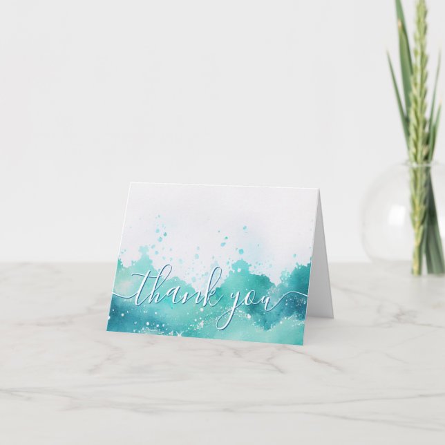 Ocean Cruise Boat Employee Appreciation Thank You Card (Front)