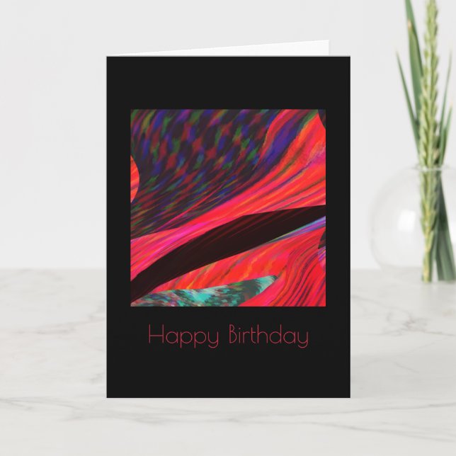 Ocean Currents Birthday Card (Front)